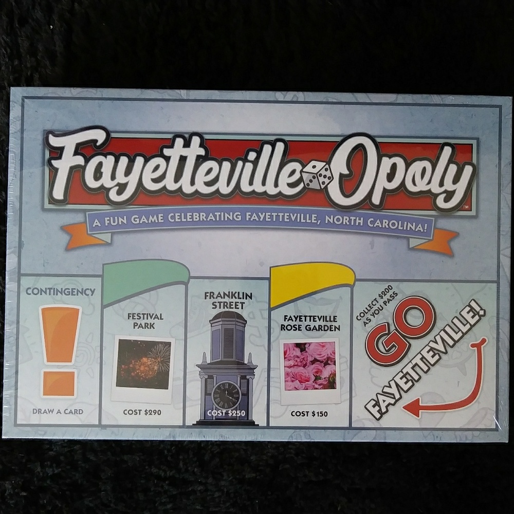 🆕Fayetteville-Opoly Board Game Fayetteville NC - Picture 1 of 8
